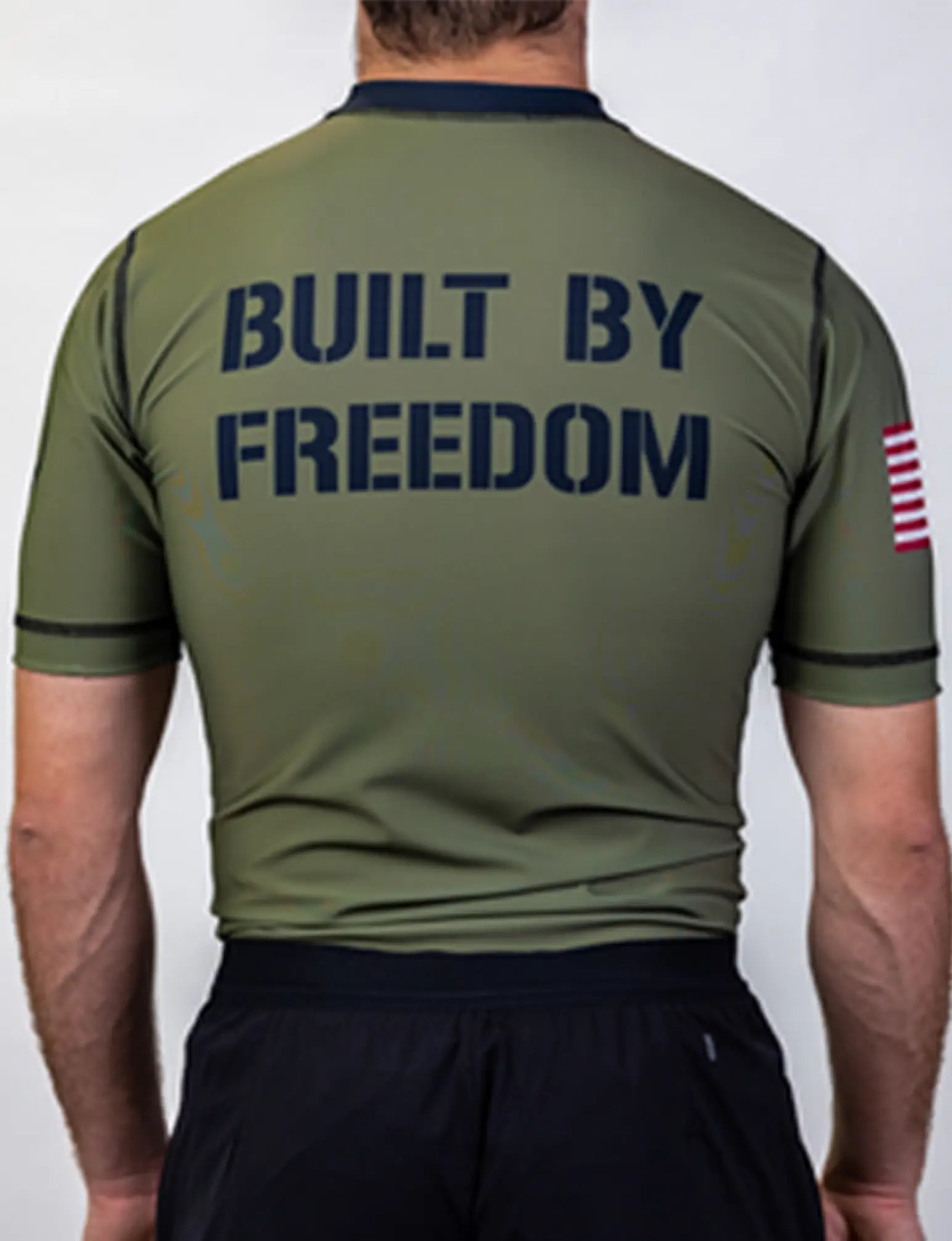 BUILT BY FREEDOM - COMPRESSION FIT SS RASHGUARD - Image 3