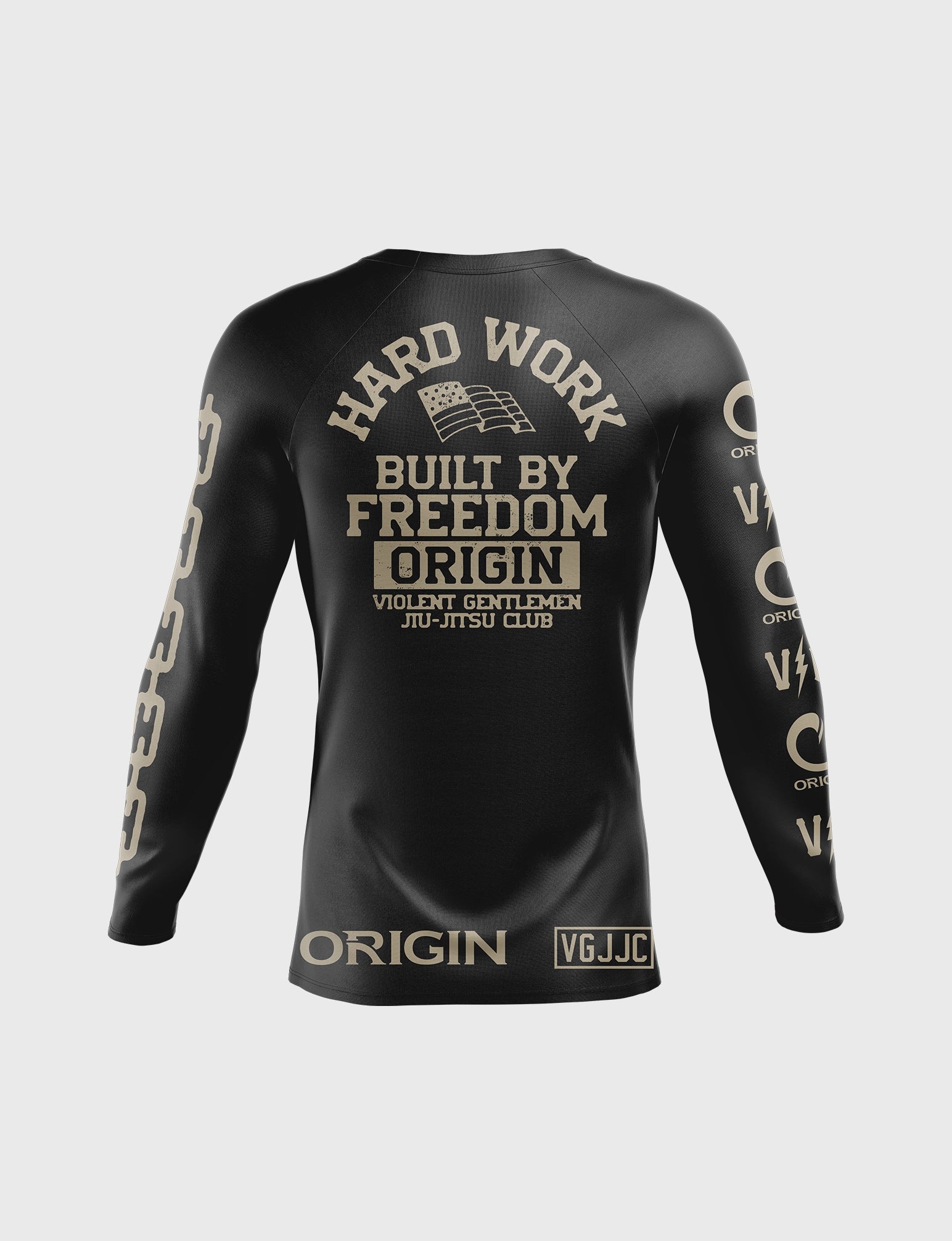 VGHC BUILT BY FREEDOM LS COMPRESSION FIT RASHGUARD - Image 2