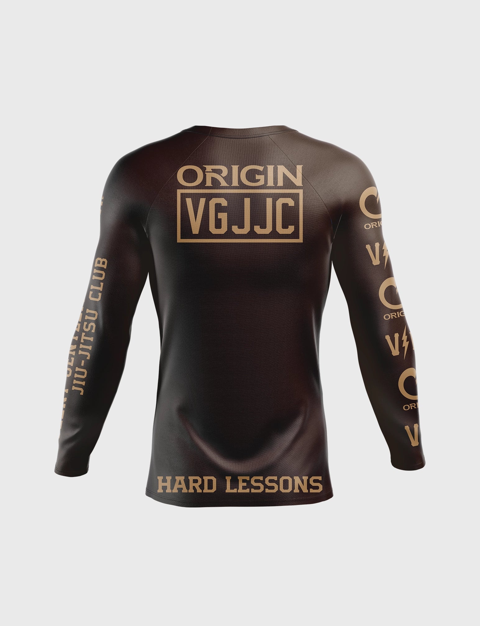 VGHC HARD LESSONS LS COMPRESSION FIT RASHGUARD - Image 2