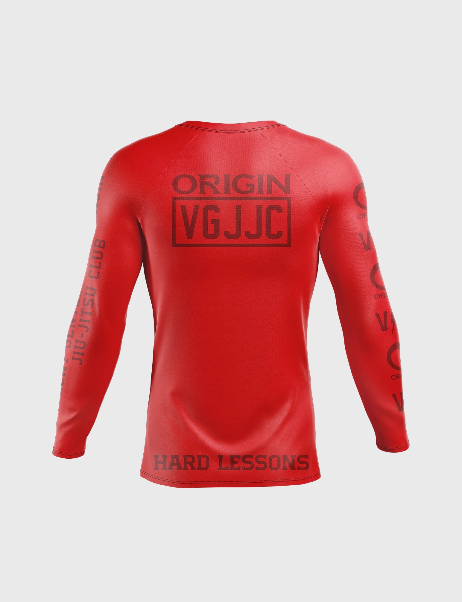 VGHC HARD LESSONS LS COMPRESSION FIT RASHGUARD - Image 4