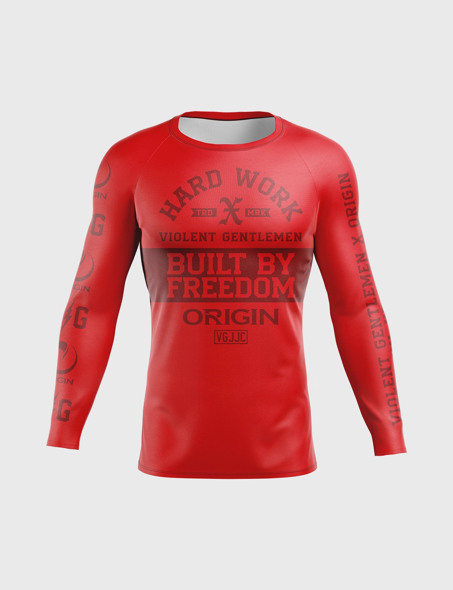 VGHC HARD LESSONS LS COMPRESSION FIT RASHGUARD - Image 3