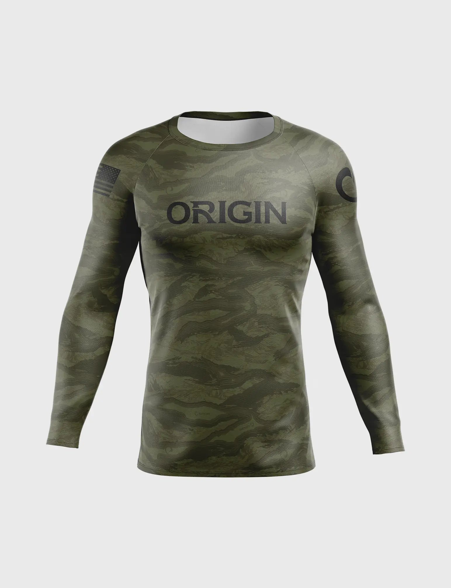 ORIGIN RAPTOR? CAMO PATRIOT LS COMPRESSION RASHGUARD